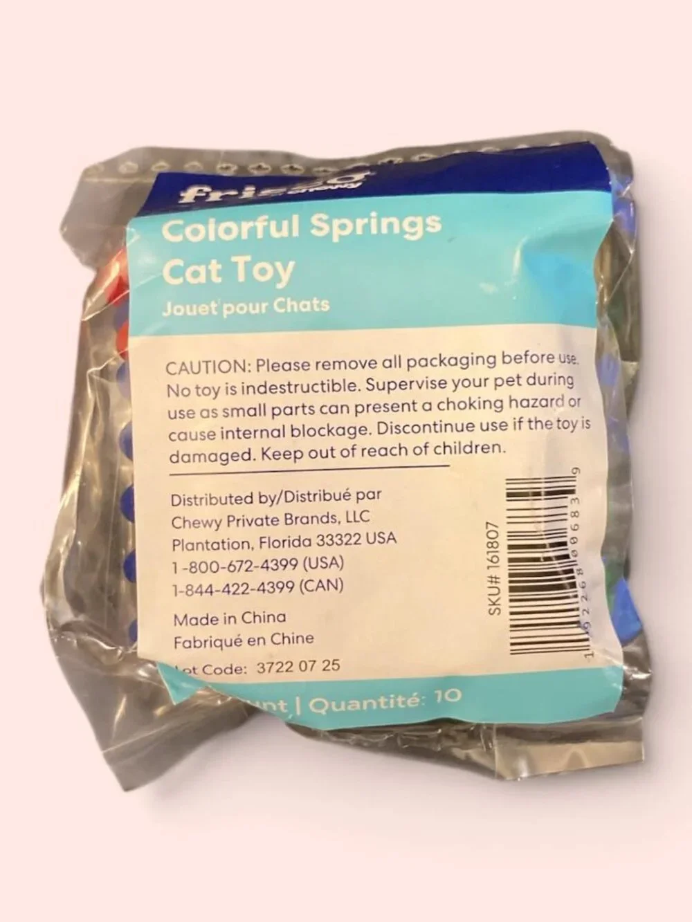 Frisco by Chewy Colorful Springs Cat Toy Pack 10 Count